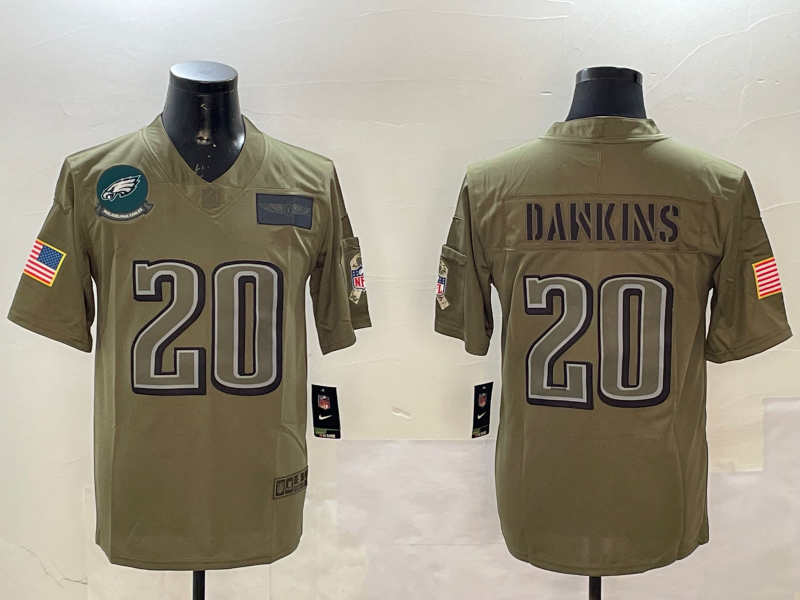 Men Philadelphia Eagles 20 Dawkins green 2025 Nike NFL jersey style 001